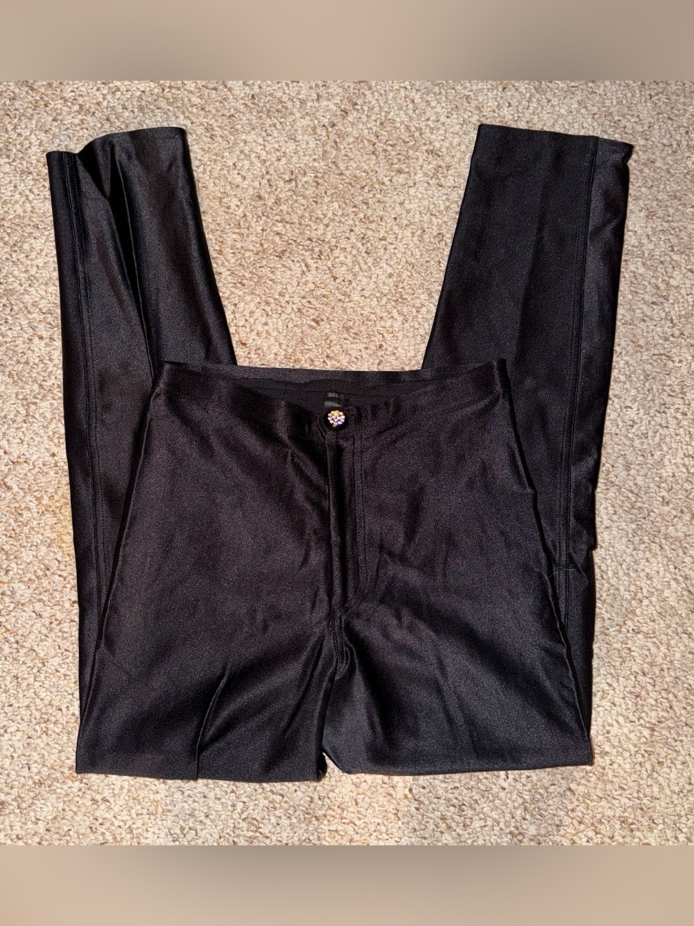 Rare Vintage 70's/80's Black Disco Pants Le Gambi Size 4